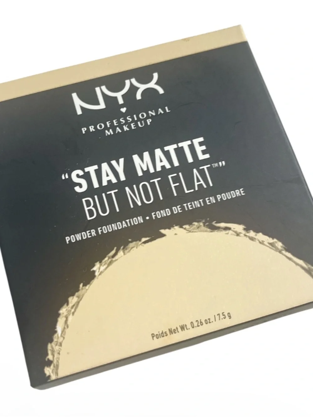 New NYX PROFESSIONAL MAKEUP Stay Matte but Not Flat Powder Foundation- Nude